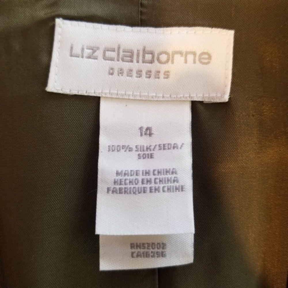 Liz Claiborne 100% Silk double-breasted Dress - Picture 4 of 4
